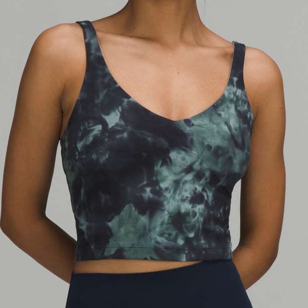 Lululemon Align Tank Top Diamond Dye Silver Blue Tidewater Teal 4